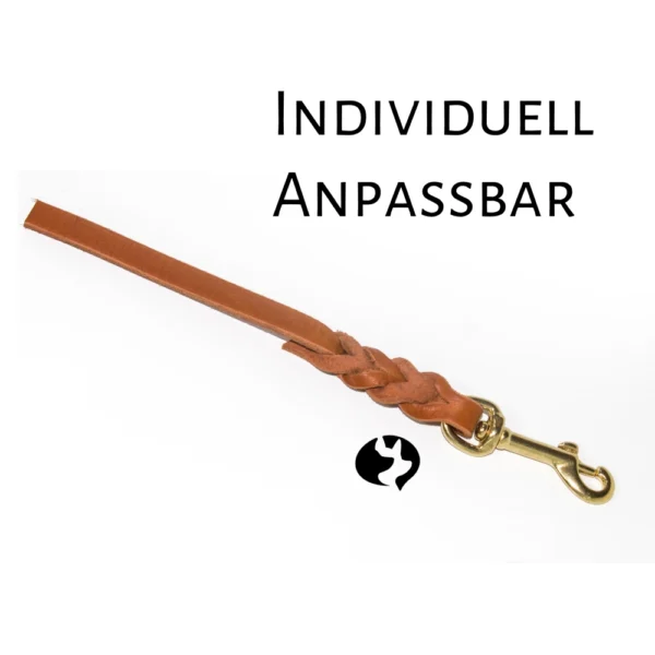 25cm Kurzführer aus 12mm breitem Fettleder