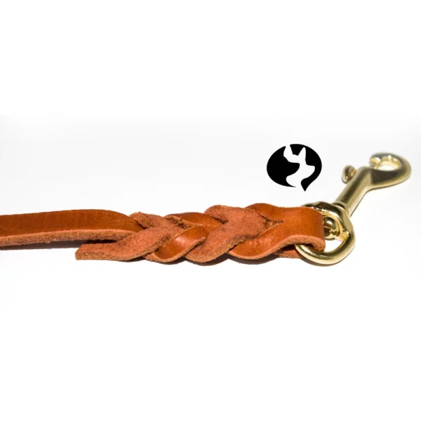 25cm Kurzführer aus 12mm breitem Fettleder - Detail