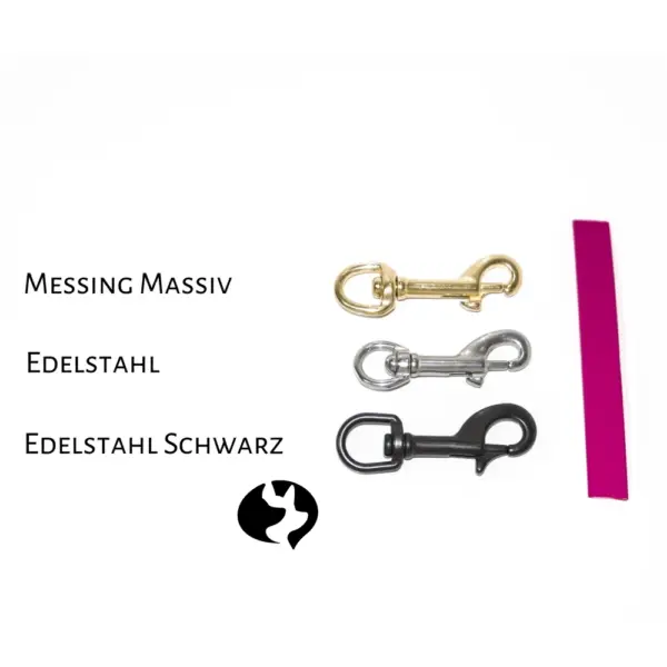 10m Fährtenleine Biothane Beta Standard 13mm auswählbare Karabiner