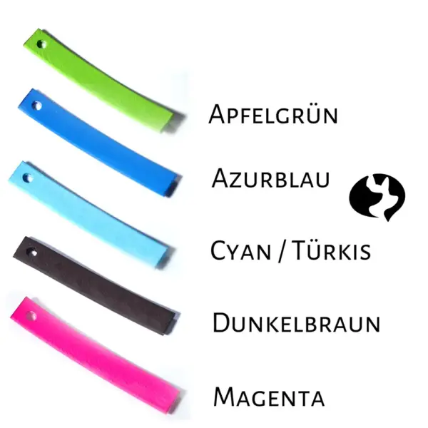 10m Fährtenleine Biothane SuperFlex 9mm Farbtafel 1