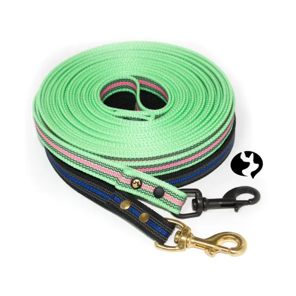 10m Fährtenleine aus 20mm gummiertem Gurtband (fest) - Titelbild