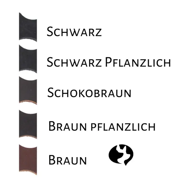 1m Führleine 10mm aus geflochtenem Fettleder Farbtafel 1