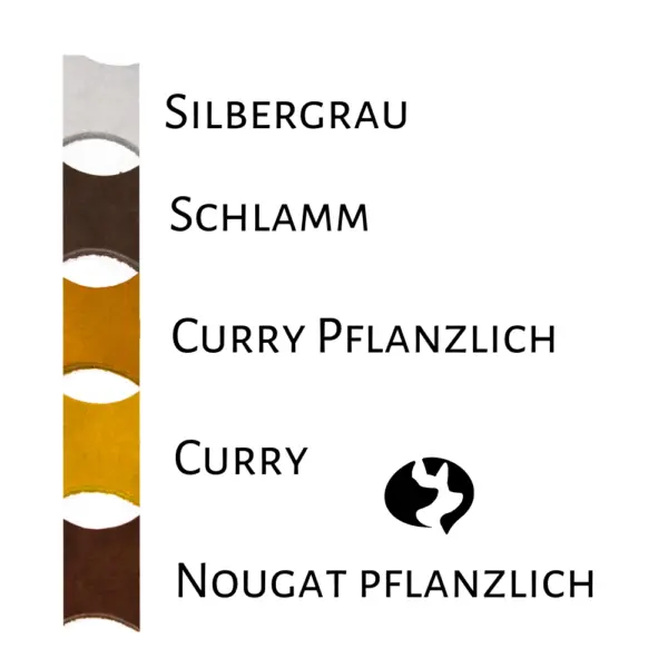 35cm Kurzführer mit Schlaufe 10mm geflochtenes Fettleder Farbtafel 6
