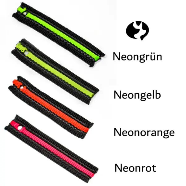 Farbübersicht Kurzführer 20mm mittelfestes Gurtband ab 25cm