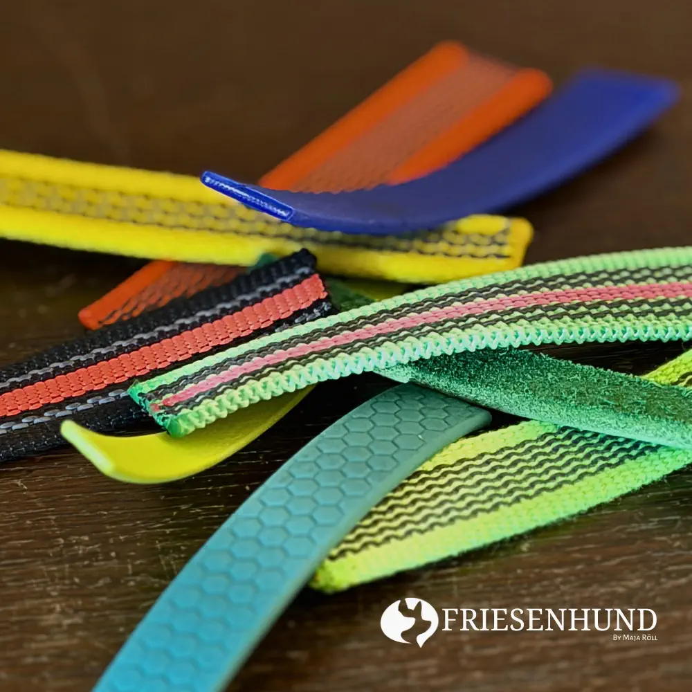 farbenfrohe handmade Hexa-Leinen von Friesenhund