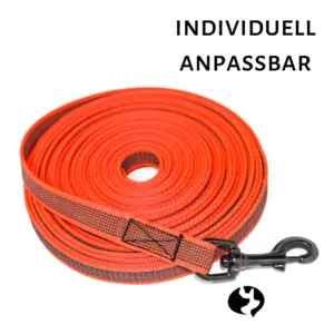 10m Anti-Rutsch Fährtenleine 20mm aus gummiertem Gurtband (mittelfest)