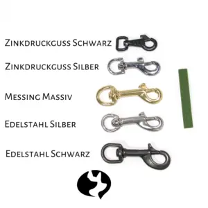 5m Fährtenleine 10mm aus wasserfestem Gurtband Hexa