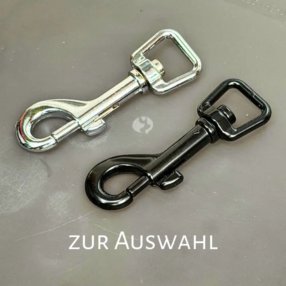 10m Hexa-Fährtenleine 16mm mit Zinkdruckguss - Karabiner-Farben