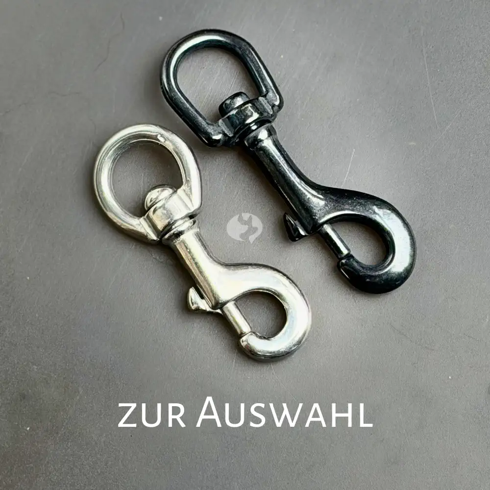 10m Biothane-Fährtenleine 9mm mit Edelstahl - Karabiner-Farben