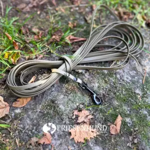 10m Biothane-Fährtenleine 9mm mit Zinkdruckguss